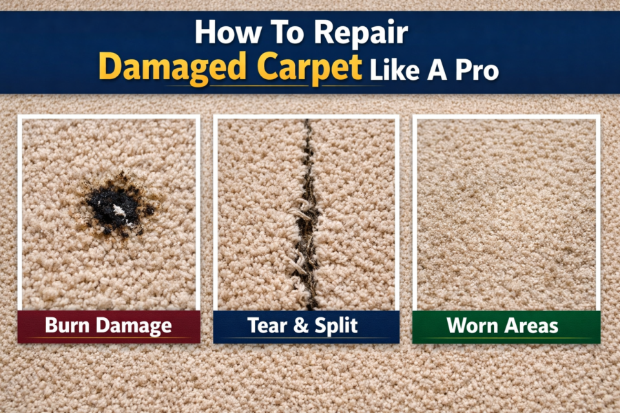 How To Repair Damaged Carpet Like A Pro